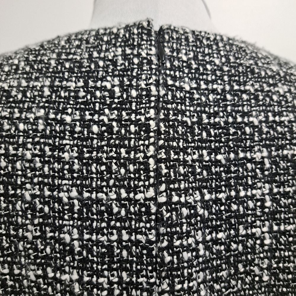 Nanette Lepore Boucle Double Breasted Sheath Mini Dress Black White Size 8 NWT - Picture 9 of 14